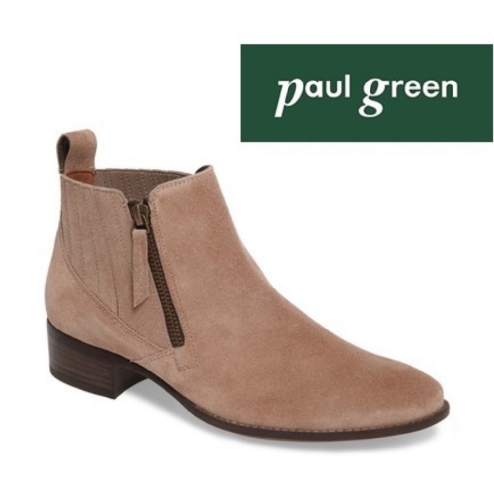 Ankle Suede Booties in Antelope